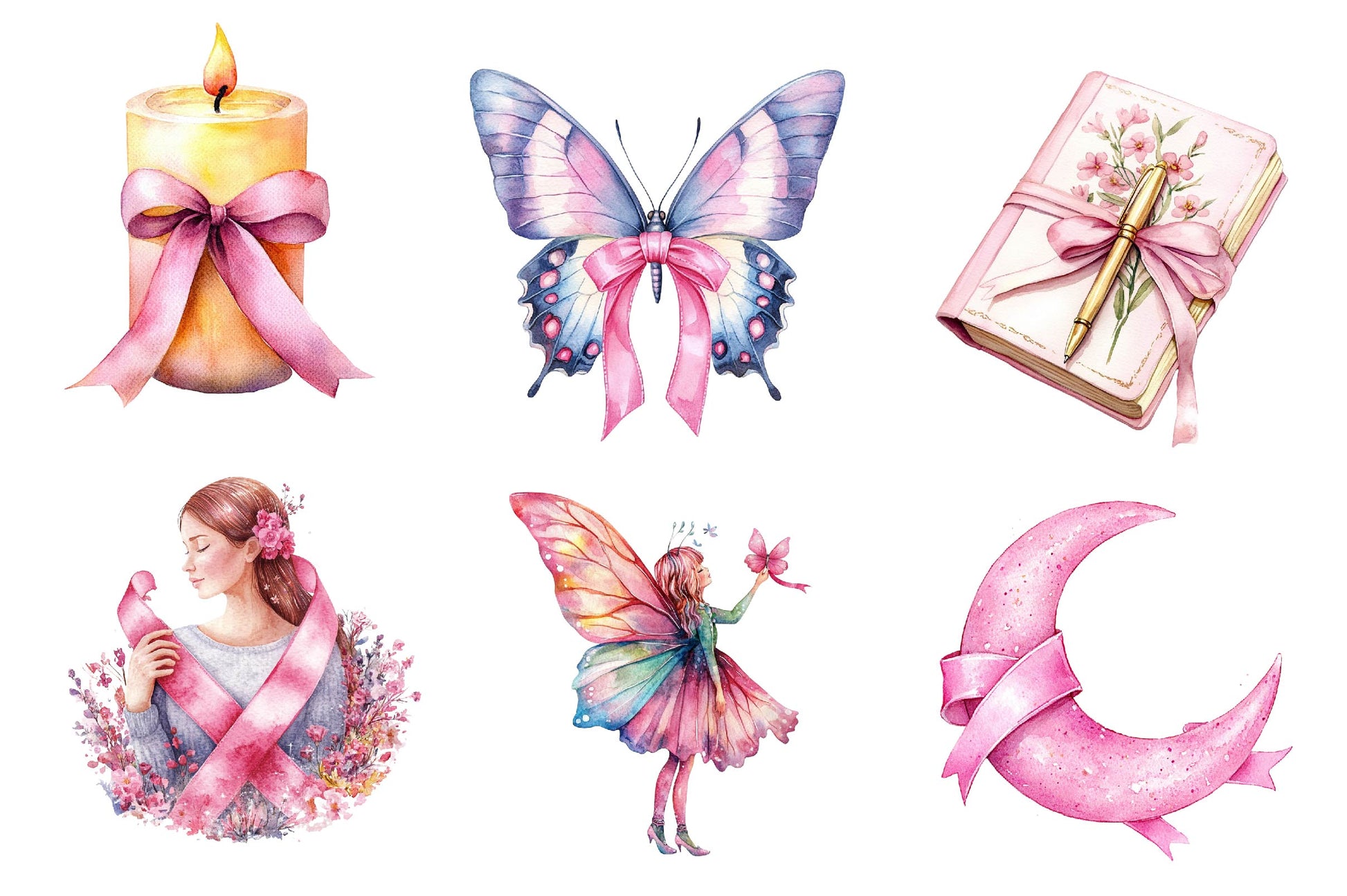 World Breast Cancer Day Clipart Bundle - CraftNest - Digital Crafting and Art