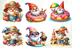 Beach Dog Gnome Collection Clipart Bundle 1 - CraftNest - Digital Crafting and Art