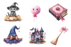Cute Coquette Halloween Clipart Bundle - CraftNest - Digital Crafting and Art