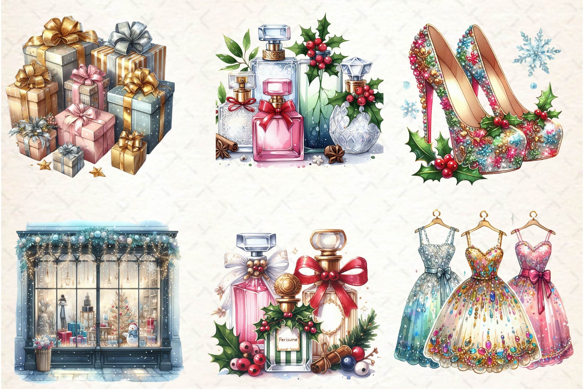 Fancy Holiday Boutique Clipart Bundle - CraftNest - Digital Crafting and Art