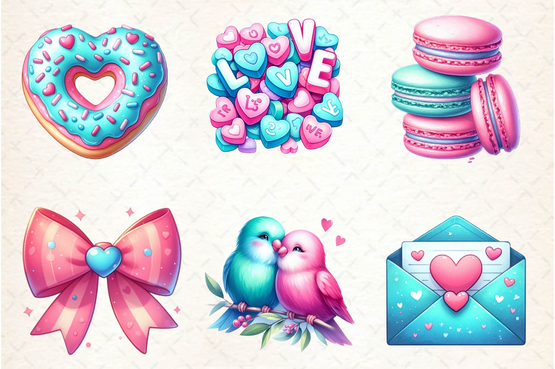 Cute Valentine Clipart Bundle - CraftNest - Digital Crafting and Art