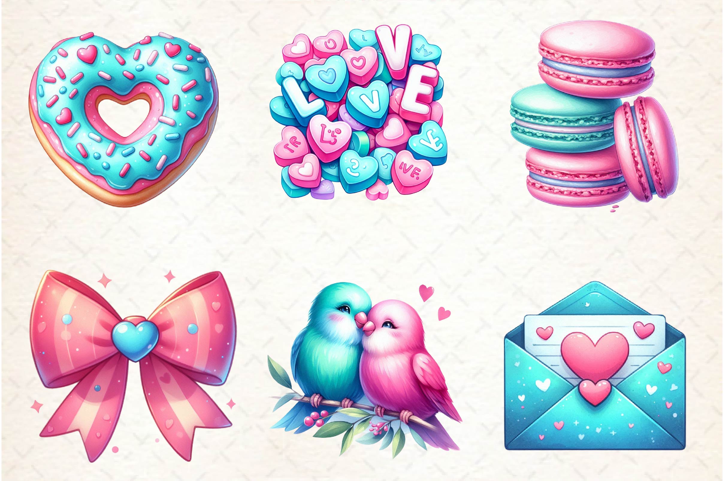 Cute Valentine Clipart Bundle - CraftNest - Digital Crafting and Art