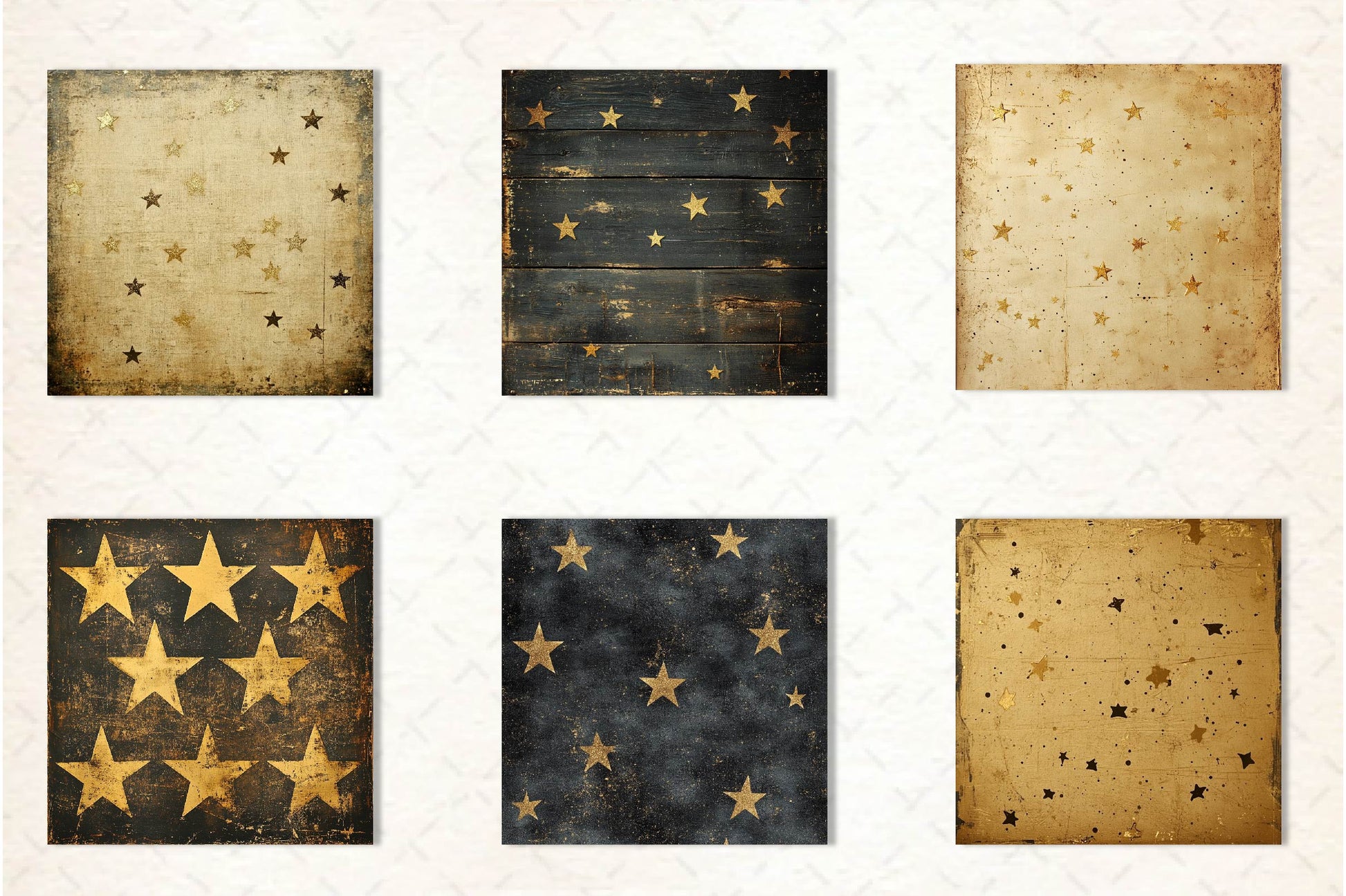 Gold Starry Grunge Digital Paper 1 - CraftNest - Digital Crafting and Art
