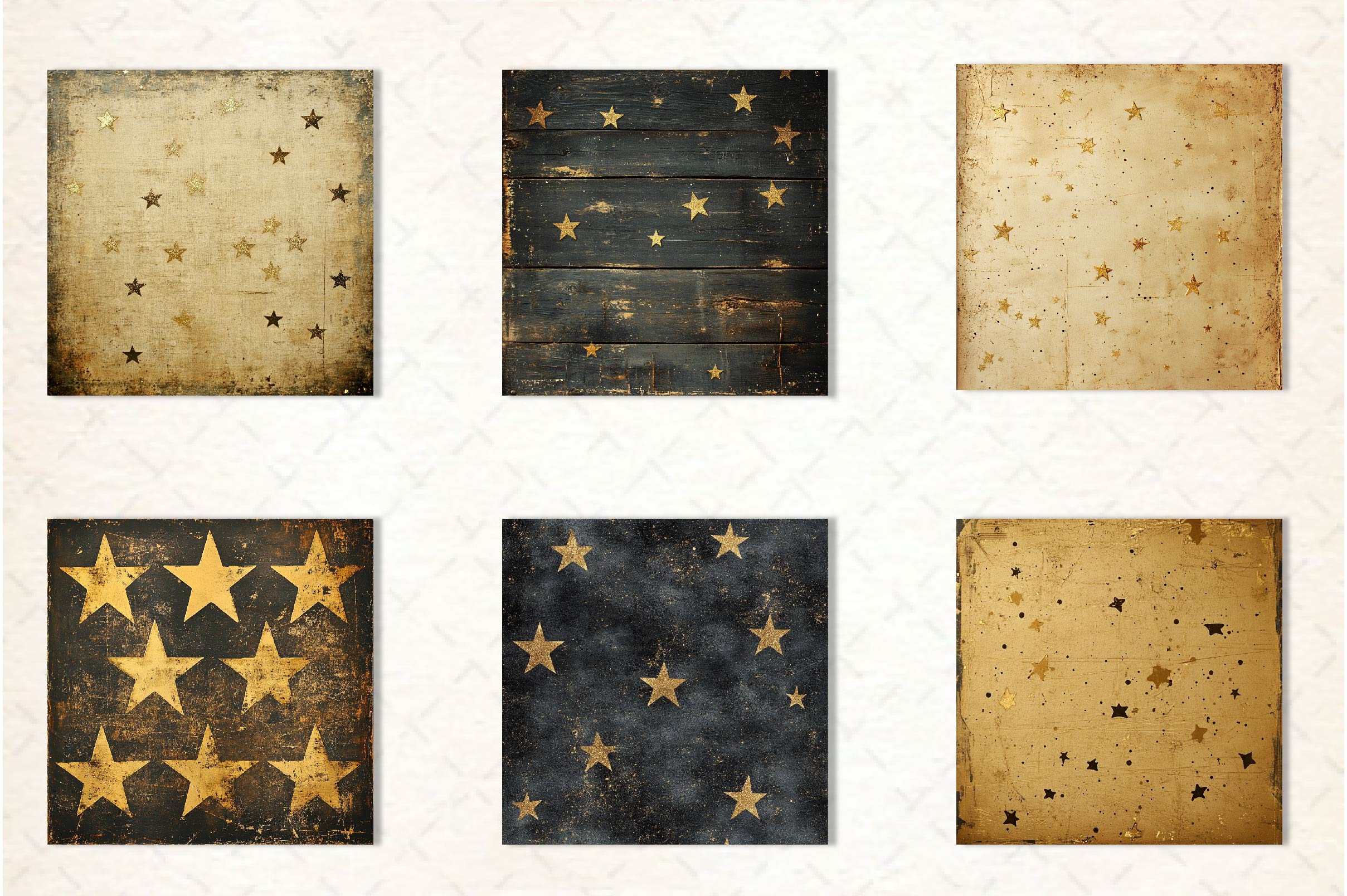 Gold Starry Grunge Digital Paper 1 - CraftNest - Digital Crafting and Art