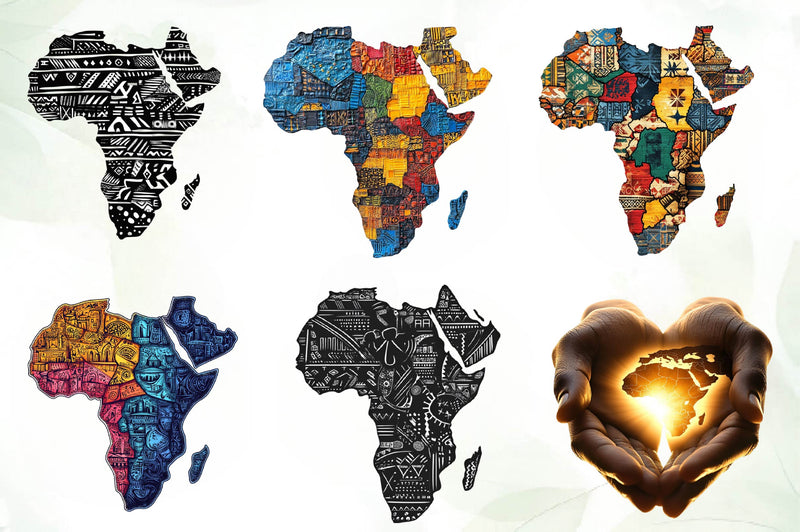 Black Month Map Clipart Bundle - CraftNest - Digital Crafting and Art