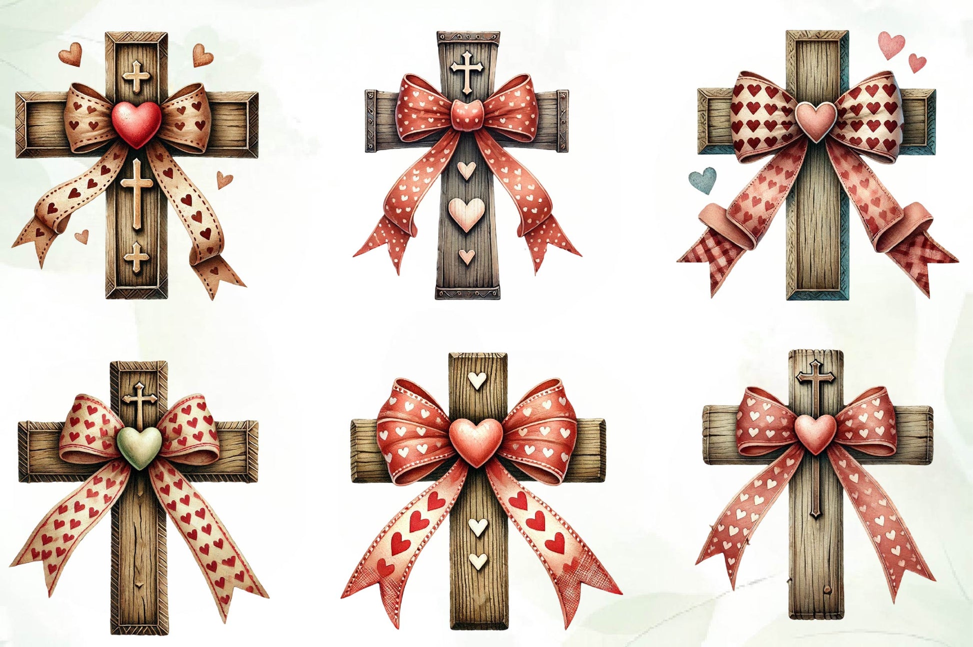 Valentine Cross Clipart Bundle - CraftNest - Digital Crafting and Art