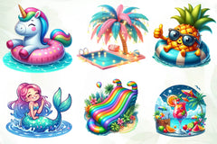 Pool Party Clipart Bundle - CraftNest - Digital Crafting and Art
