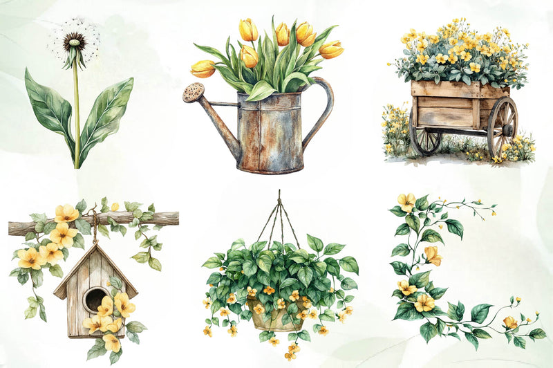 Blossom Spring Clipart Bundle - CraftNest - Digital Crafting and Art