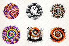 Halloween Tie Dye Clipart Bundle - CraftNest - Digital Crafting and Art