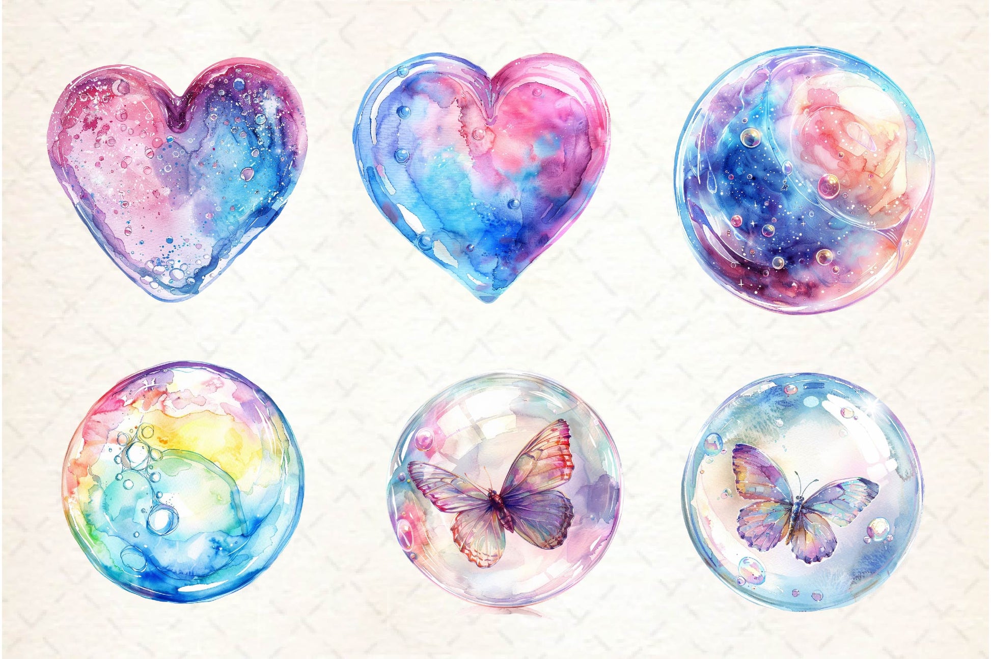 Pastel Soap Bubbles Clipart Bundle - CraftNest - Digital Crafting and Art