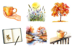 Morning And Fall Clipart Bundle - CraftNest - Digital Crafting and Art
