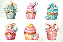Easter Cupcake Clipart Bundle - CraftNest - Digital Crafting and Art