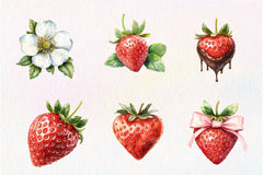 Strawberry Clipart Bundle - CraftNest - Digital Crafting and Art