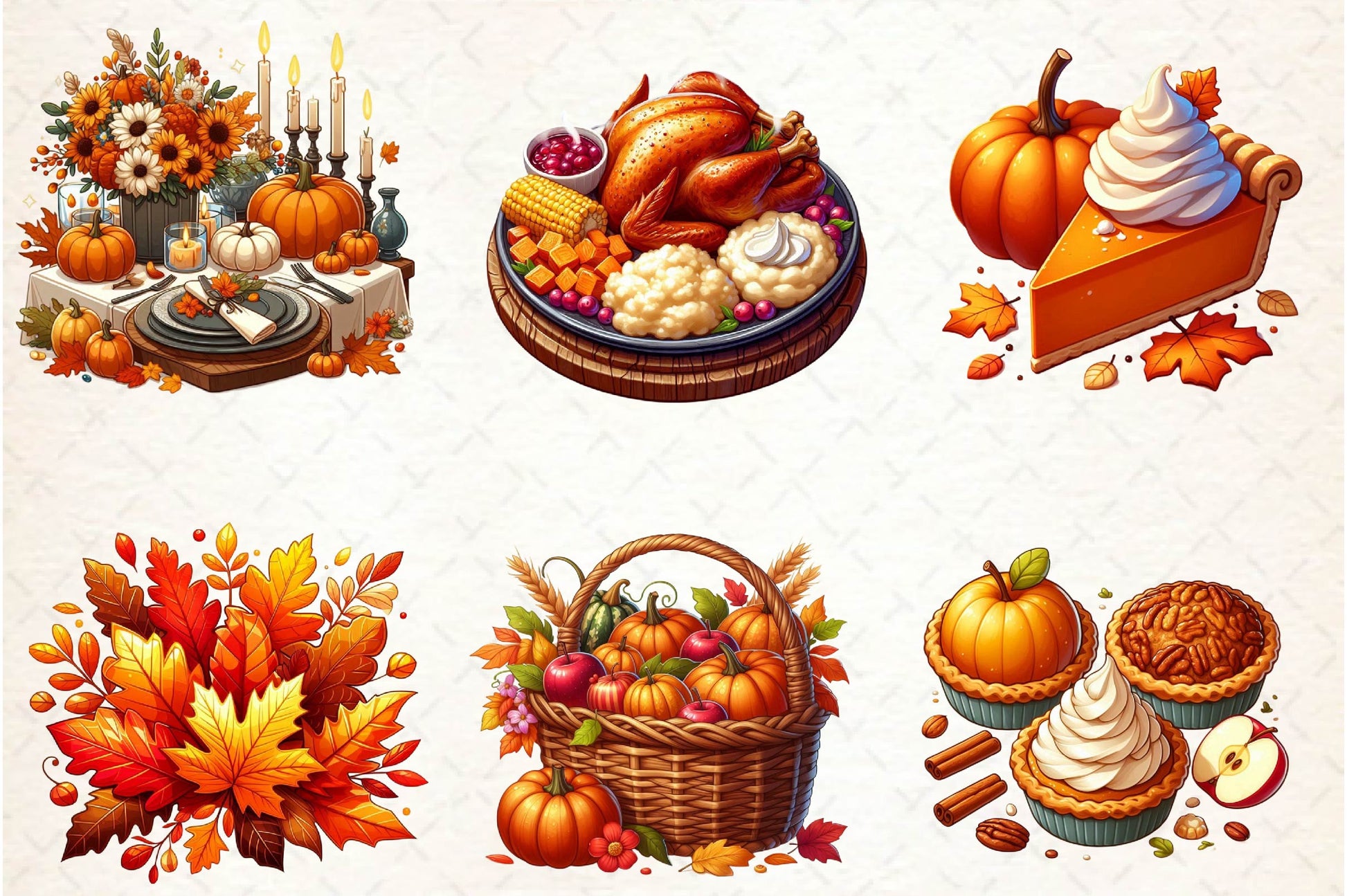 Thanksgiving Clipart Bundle - CraftNest - Digital Crafting and Art