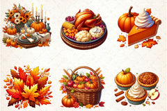Thanksgiving Clipart Bundle - CraftNest - Digital Crafting and Art