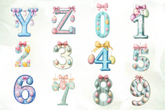 Easter Pastel Alphabet Clipart Bundle - CraftNest - Digital Crafting and Art