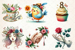 Women's Day Clipart Bundle - CraftNest - Digital Crafting and Art