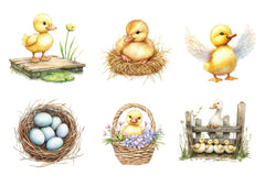 Duck & Duckling Clipart Bundle - CraftNest - Digital Crafting and Art