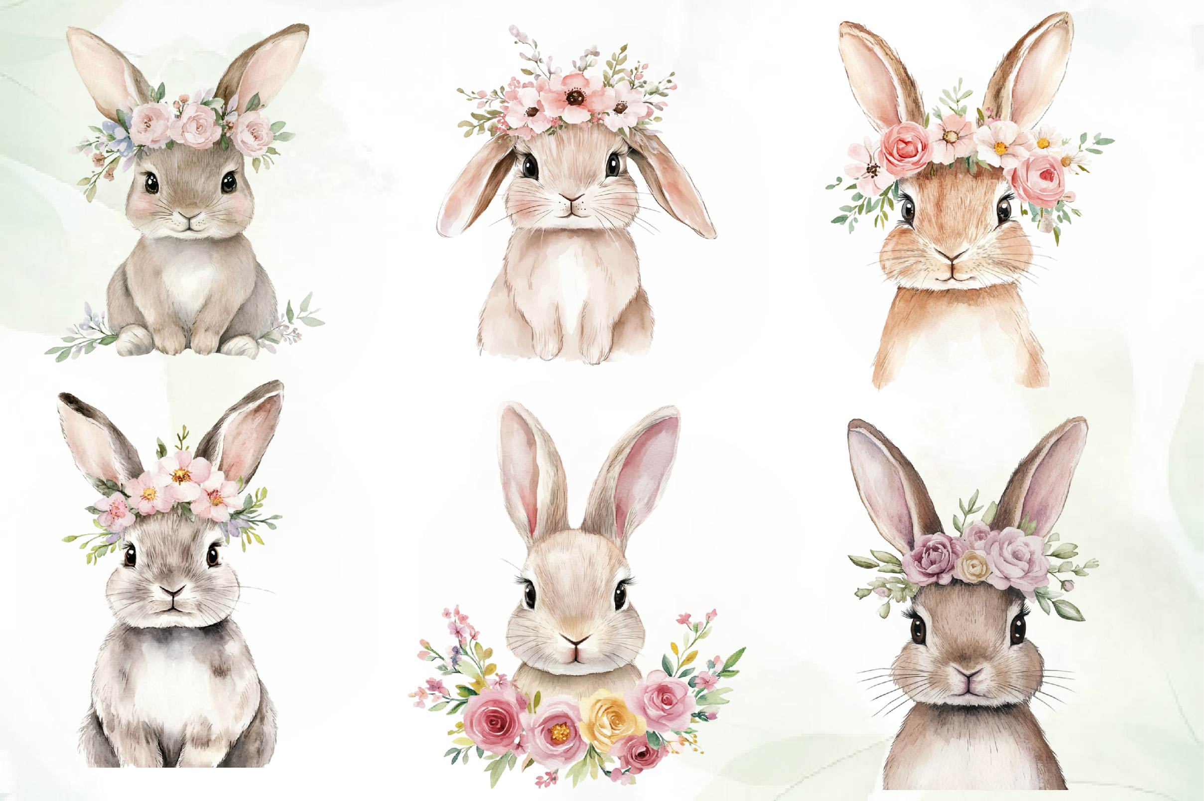 Easter Bunny Easter Clipart Bundle 1 - CraftNest - Digital Crafting and Art