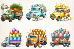 Easter Truck Clipart Bundle - CraftNest - Digital Crafting and Art