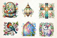 Stained Glass Spring Clipart Bundle - CraftNest - Digital Crafting and Art