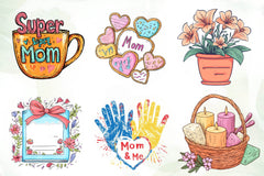 Charming Mothers Day Gift Clipart Bundle - CraftNest - Digital Crafting and Art