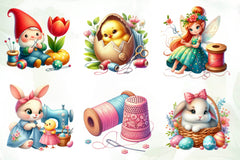 Spring & Easter Sewing Clipart Bundle - CraftNest - Digital Crafting and Art