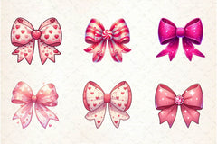 Coquette Valentine Bow Clipart Bundle 6 - CraftNest - Digital Crafting and Art