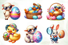 Easter Funny Clipart Bundle - CraftNest - Digital Crafting and Art