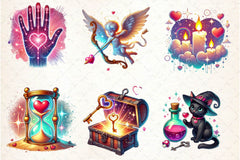 Mystic Valentine's Clipart Bundle - CraftNest - Digital Crafting and Art