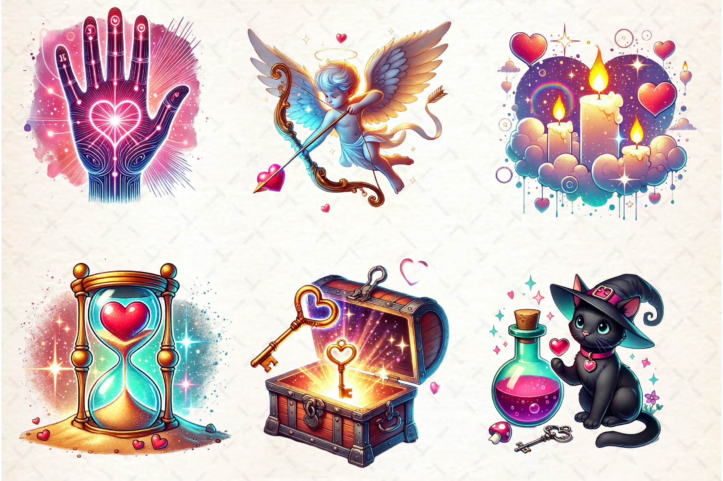 Mystic Valentine's Clipart Bundle - CraftNest - Digital Crafting and Art