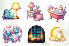 Evening Routine Clipart Bundle - CraftNest - Digital Crafting and Art