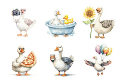 Silly Goose Clipart - CraftNest - Digital Crafting and Art