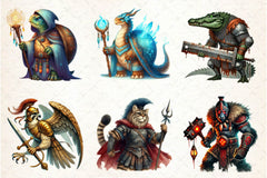 Epic Warrior Animals Clipart Bundle - CraftNest - Digital Crafting and Art