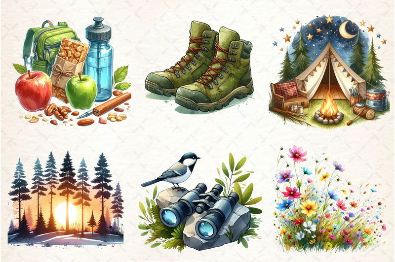 Outdoor Adventure Clipart Bundle - CraftNest - Digital Crafting and Art