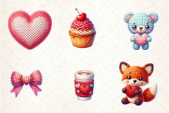 Crochet Valentine's Day Clipart Bundle - CraftNest - Digital Crafting and Art