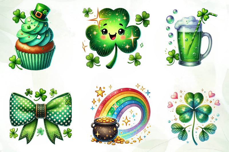 St Patricks Day Clipart Bundle 4 - CraftNest - Digital Crafting and Art