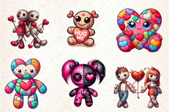 Valentines Day Voodoo Doll Clipart Bundle - CraftNest - Digital Crafting and Art