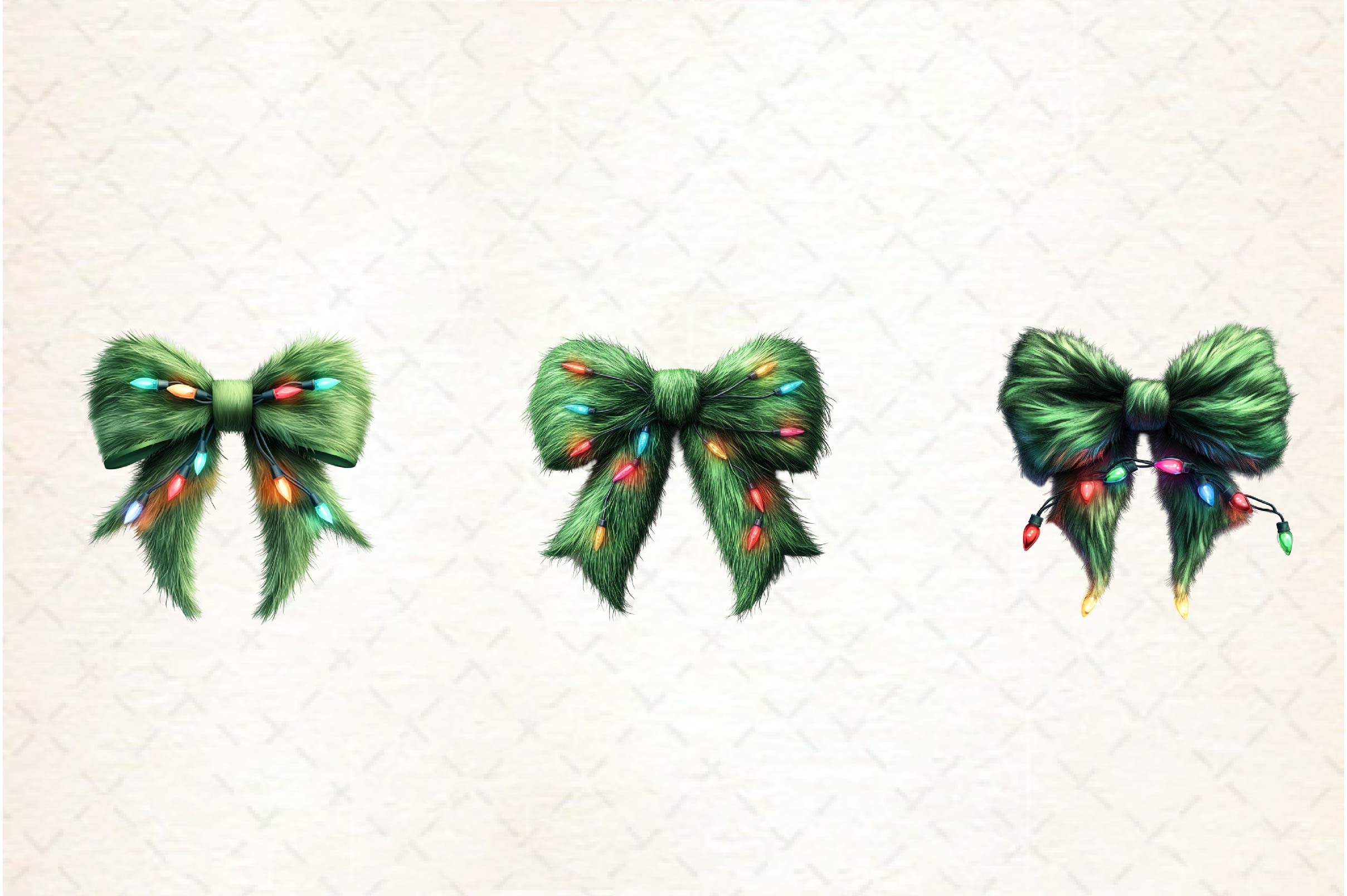 Green Grinch Coquette Bow Clipart Bundle - CraftNest - Digital Crafting and Art