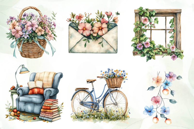 Spring Laundry Clipart Bundle - CraftNest - Digital Crafting and Art