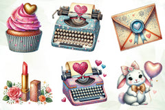 Glitter Coquette Valentines Clipart Bundle - CraftNest - Digital Crafting and Art