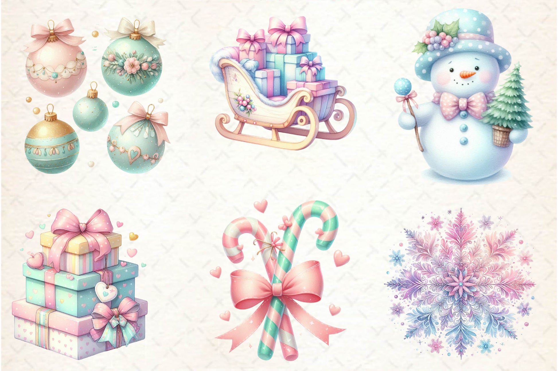 Coquette Christmas Clipart Bundle 1 - CraftNest - Digital Crafting and Art