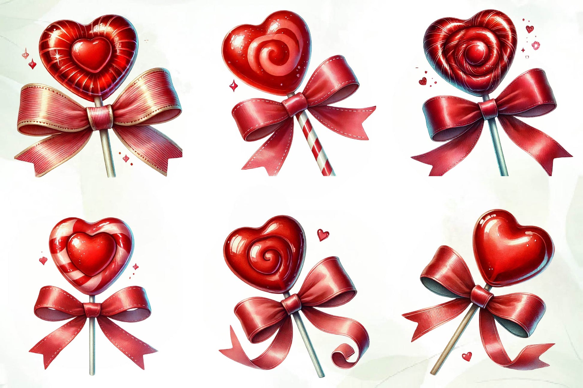 Valentine's Lollipop Clipart Bundle - CraftNest - Digital Crafting and Art