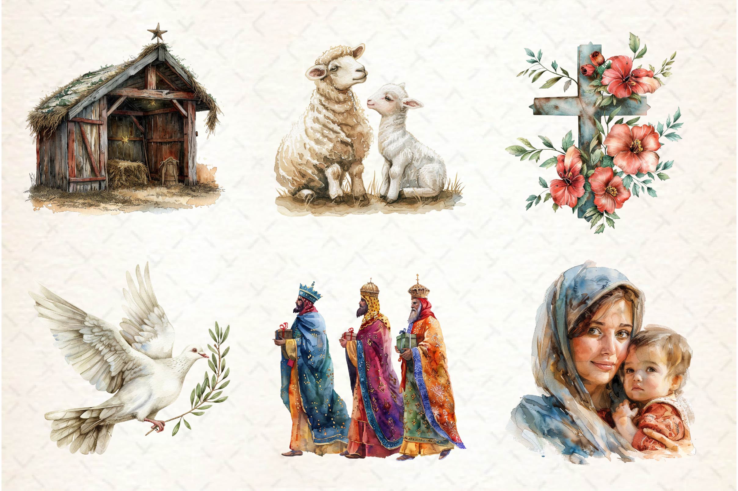 Easter Nativity Scene Clipart Bundle - CraftNest - Digital Crafting and Art