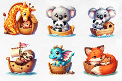 Noah'S Ark Nursery Decor Clipart Bundle - CraftNest - Digital Crafting and Art