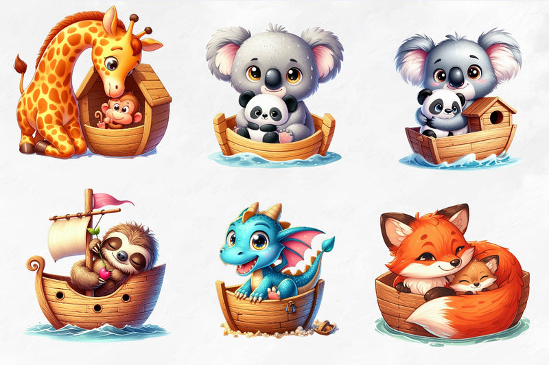 Noah'S Ark Nursery Decor Clipart Bundle - CraftNest - Digital Crafting and Art