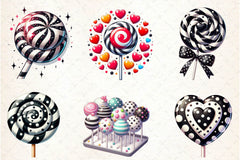 Valentine Lollipops Clipart Bundle - CraftNest - Digital Crafting and Art