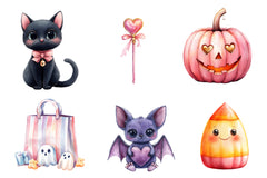 Charm Pink Halloween Clipart Bundle - CraftNest - Digital Crafting and Art