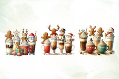 Christmas Gingerbread Coffee Clipart Bundle - CraftNest - Digital Crafting and Art