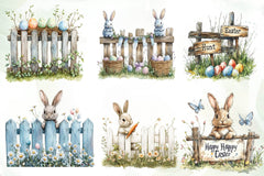 Mega Easter Fence Clipart Bundle - CraftNest - Digital Crafting and Art
